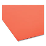 Organized Up Heavyweight Vertical File Folders, 1/2-Cut Tabs, Letter Size, Assorted: Fuchsia/orange/peridot Green, 6/pack