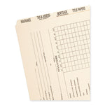 Replacement Pressboard Mortgage File Dividers, Punched for K-Style Fasteners, Legal Size, Manila, 8 Dividers/Set, 12 Sets/Box