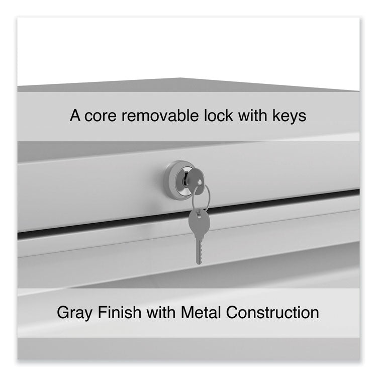 Lateral File, 2 Legal/Letter-Size File Drawers, Light Gray, 30" x 18.63" x 28"