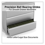 Lateral File, 3 Legal/Letter/A4/A5-Size File Drawers, Light Gray, 42" x 18.63" x 40.25"