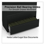 Lateral File, 5 Legal/Letter/A4/A5-Size File Drawers, Black, 42" x 18.63" x 67.63"