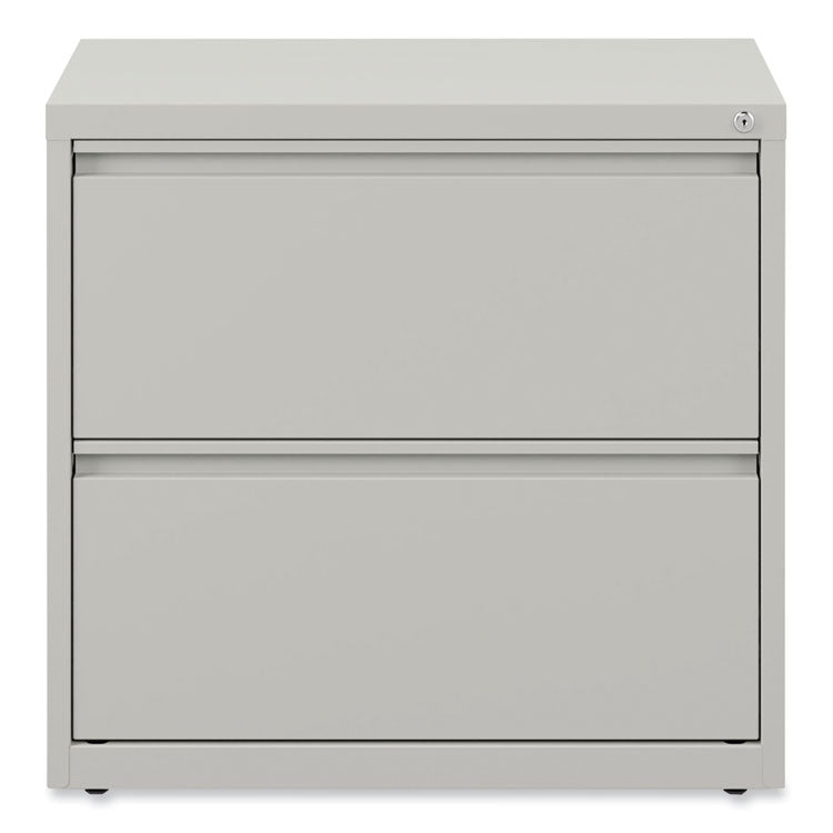 Lateral File, 2 Legal/Letter-Size File Drawers, Light Gray, 30" x 18.63" x 28"