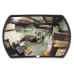 160 degree Convex Security Mirror, Round Rectangular, 18"w x 12"h