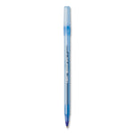 Round Stic Xtra Life Ballpoint Pen, Stick, Medium 1 mm, Blue Ink, Translucent Blue Barrel, 144/Pack