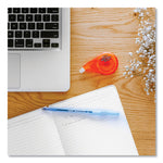 Round Stic Xtra Life Ballpoint Pen, Stick, Medium 1 mm, Blue Ink, Translucent Blue Barrel, 144/Pack