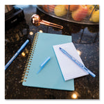 Round Stic Xtra Life Ballpoint Pen, Stick, Medium 1 mm, Blue Ink, Translucent Blue Barrel, 144/Pack