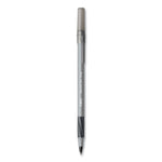 Round Stic Grip Xtra Comfort Ballpoint Pen, Stick, Medium 1 mm, Black Ink, Gray/Black Barrel, 144/Pack