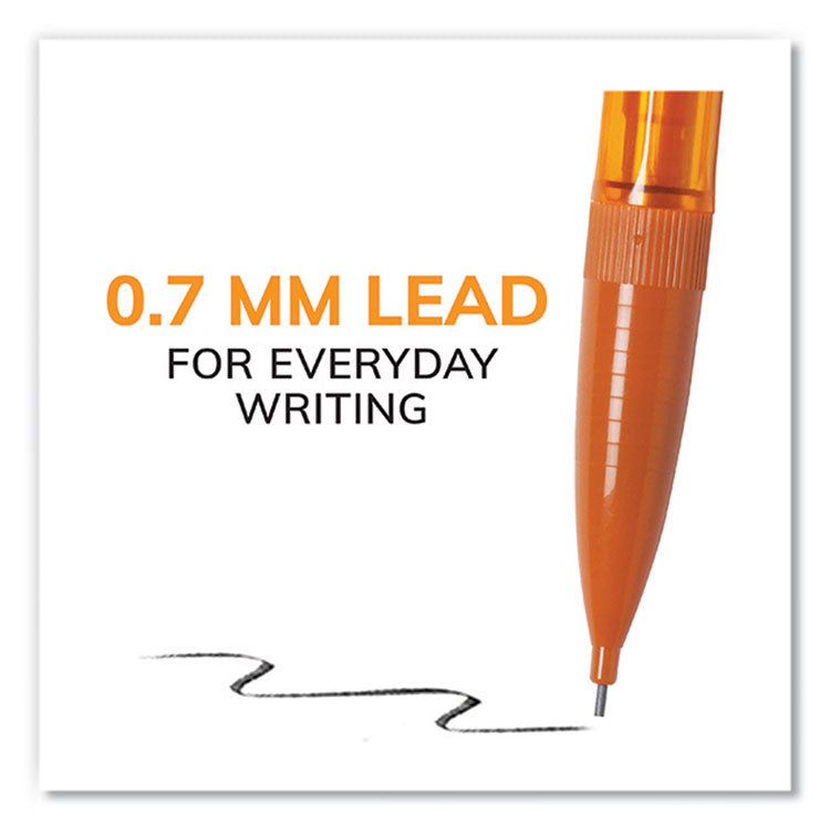 Xtra-Smooth Bright Edition Mechanical Pencils, 0.7 mm, HB (#2), Black Lead, Assorted Barrel Colors, 24/Pack, 6 Packs/Carton