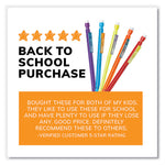 Xtra-Smooth Bright Edition Mechanical Pencils, 0.7 mm, HB (#2), Black Lead, Assorted Barrel Colors, 24/Pack, 6 Packs/Carton