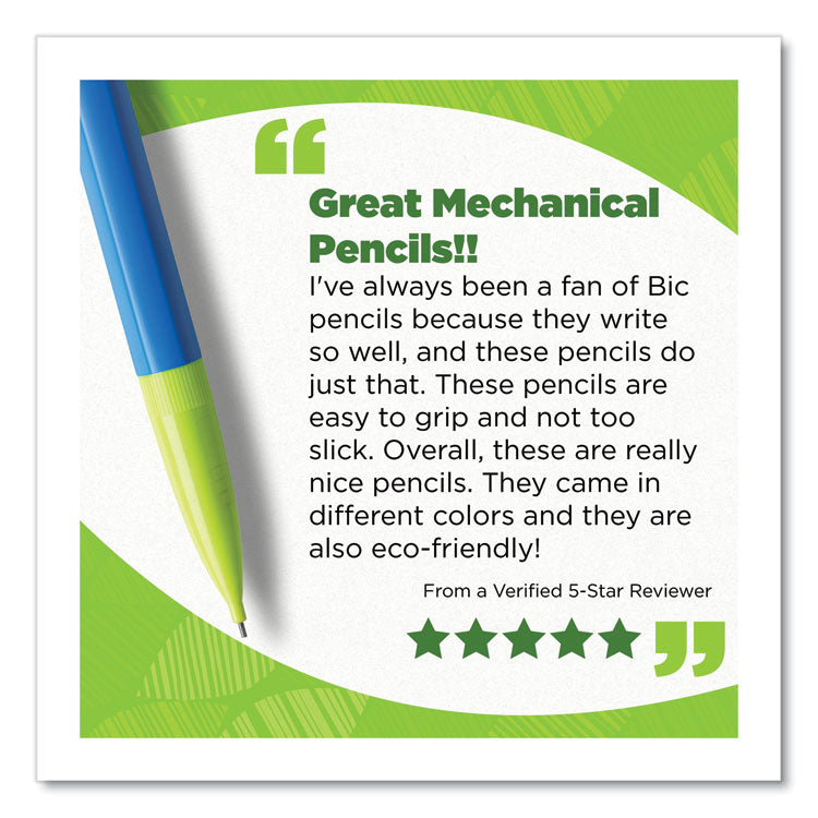 ReVolution Mechanical Pencil, 0.7 mm, HB (#2), Black Lead, Assorted Barrel Colors, 12/Pack