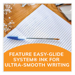 Cristal Xtra Smooth Ballpoint Pen, Stick, Medium 1 mm, Blue Ink, Clear Barrel, 500/Pack