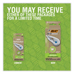 Wite-Out Brand Ecolutions Correction Tape, Non-Refillable, White,  0.2" x 19.8 ft, 2/Pack