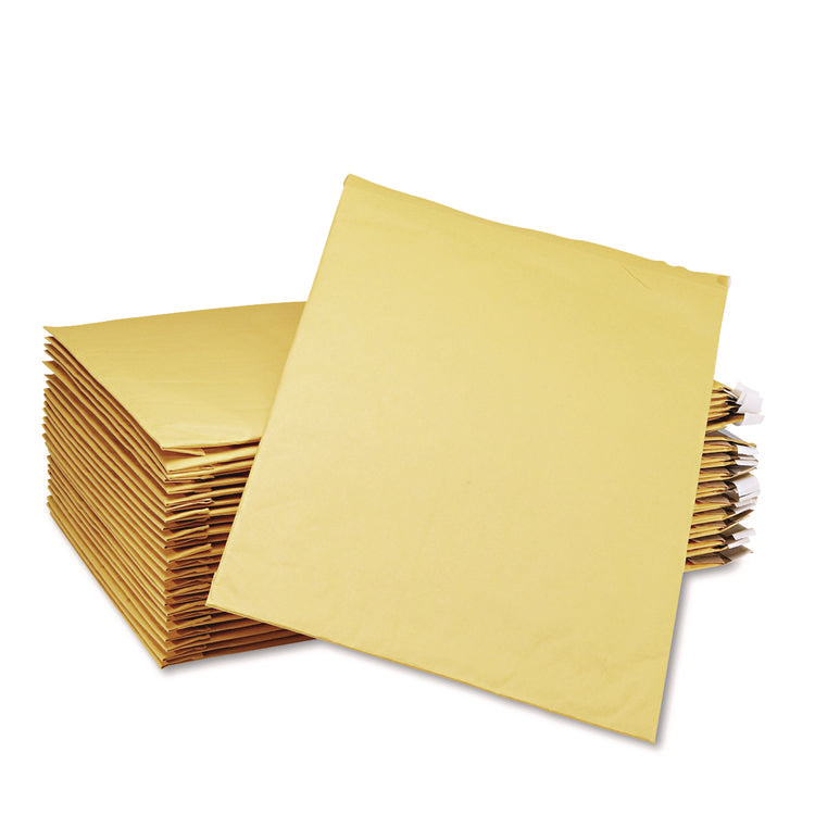 Jiffy Padded Mailer, #6, Paper Padding, Self-Adhesive Closure, 12.5 x 19, Natural Kraft, 25/Carton