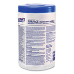 Healthcare Surface Disinfecting Wipes, 1-Ply, 7" x 10", Unscented, White, 110 Wipes/Canister, 6 Canisters/Carton