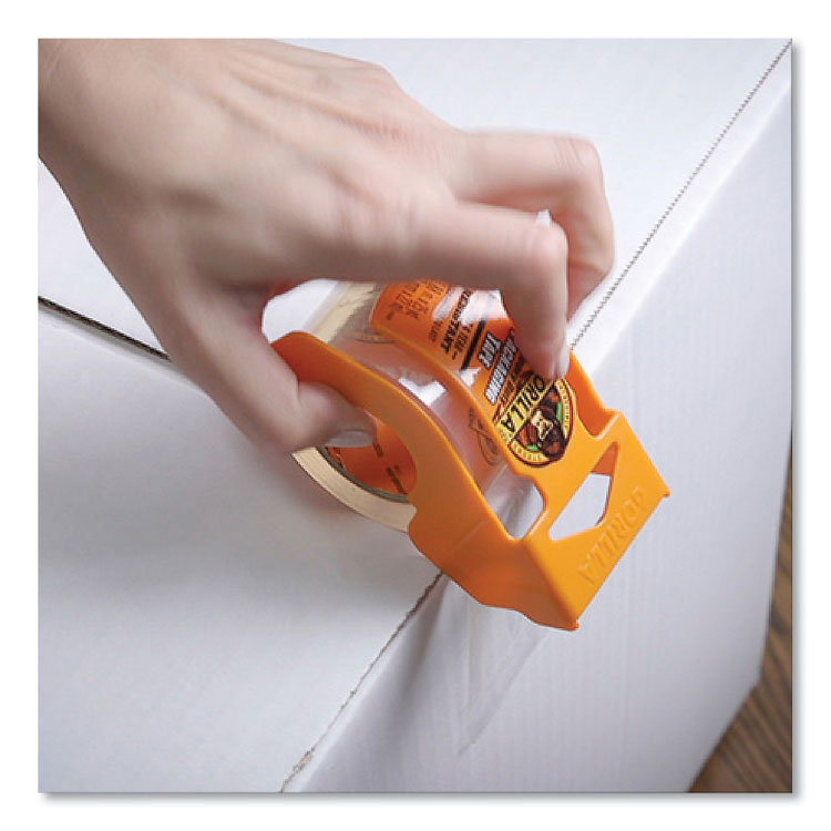 Heavy Duty Packaging Tape with Dispenser, 1.88" x 25 yds, Clear, 4/Pack