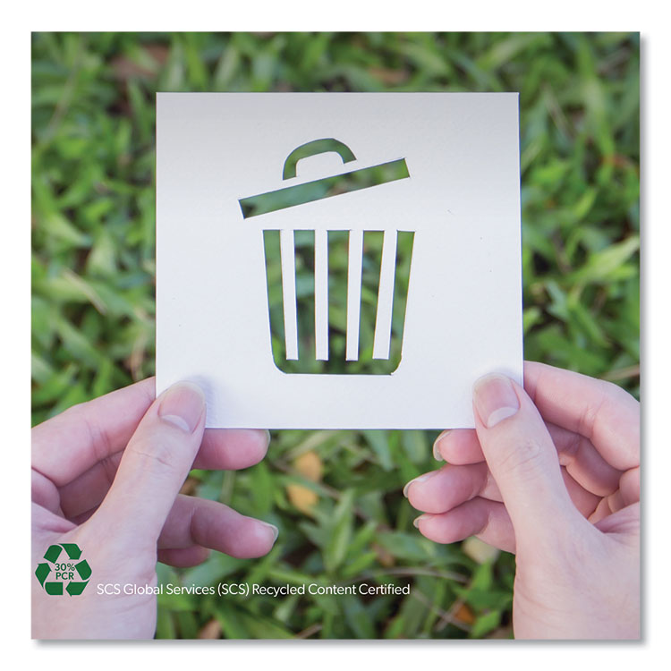 Eco Blend Max Can Liners, 23 gal, 0.8 mil, 28" x 45", Green, 25 Bags/Roll, 10 Rolls/Carton