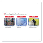 Eco Blend Max Can Liners, 23 gal, 0.8 mil, 28" x 45", Green, 25 Bags/Roll, 10 Rolls/Carton