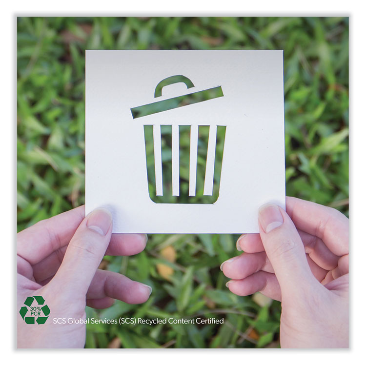 Eco Blend Max Can Liners, 45 gal, 0.8 mil, 40" x 46", Black, 25 Bags/Roll, 6 Rolls/Carton