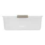 50 Qt. Latch Lid Underbed Storage Box, 17.75" x 32.5" x 6.5", Clear