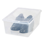 13.5 Qt. Lift-Off Lid Storage Tote, 10.6" x 16.1" x 5.9", Clear/Gray