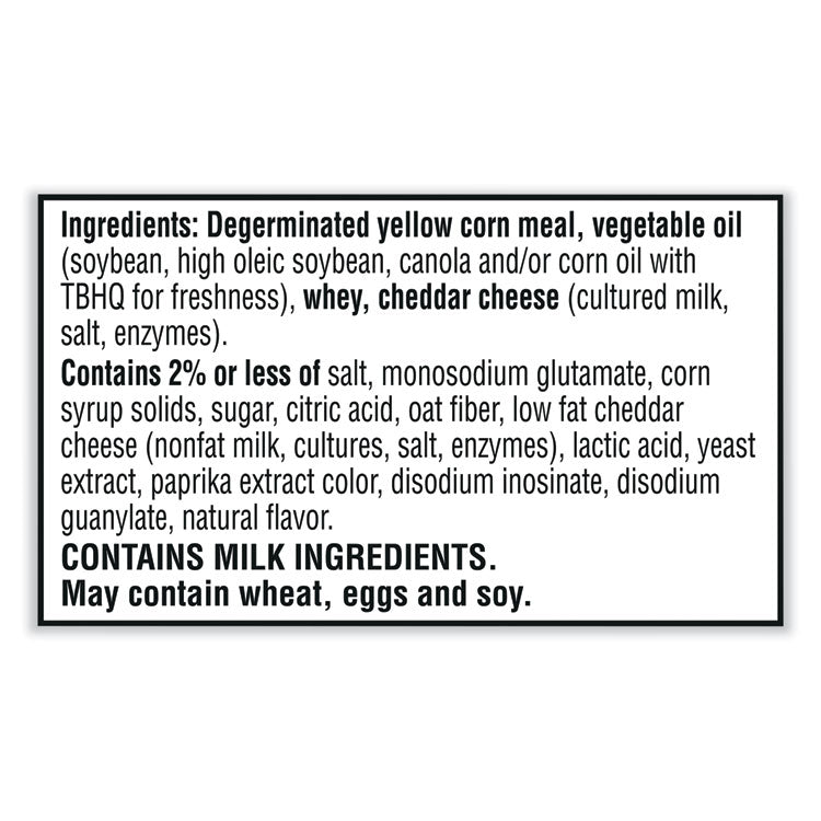 Puff'd Crackers, Double Cheese, 3 oz Bag, 6/Carton