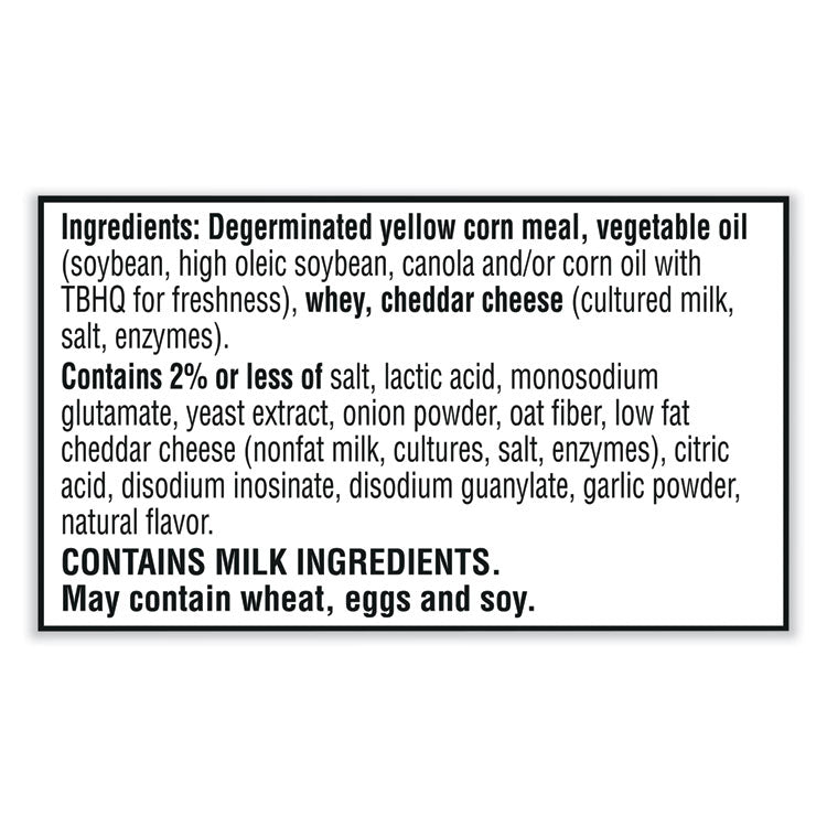 Puff'd Crackers, White Cheddar, 3 oz Bag, 6/Carton