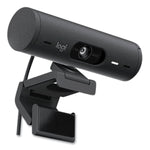 Brio 500 HD 1080P Webcam, 1920 pixels x 1080 pixels, 4 Mpixels, Graphite