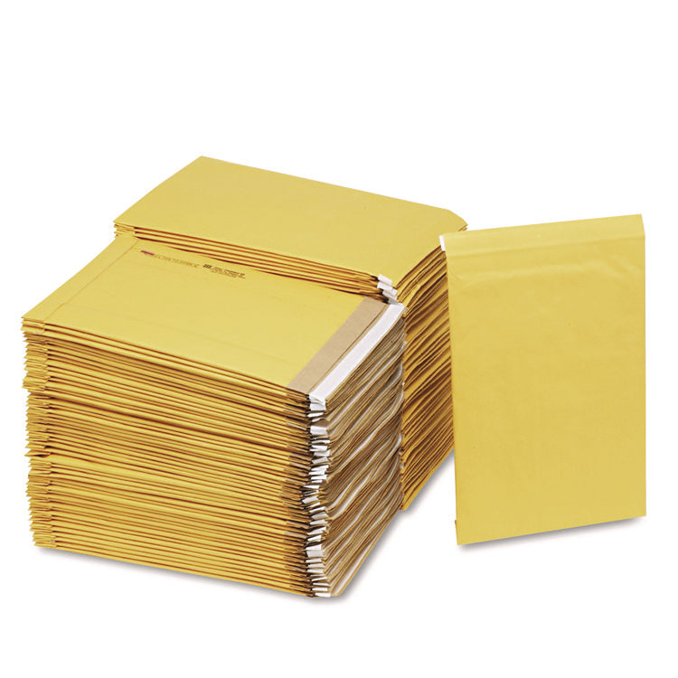 Jiffy Padded Mailer, #5, Paper Padding, Self-Adhesive Closure, 10.5 x 16, Golden Kraft, 100/Carton