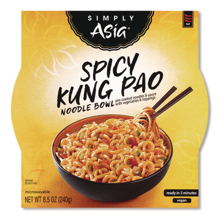 Simply Asia Spicy Kung Pao Noodle Bowl, 8.5 oz, 6/Carton
