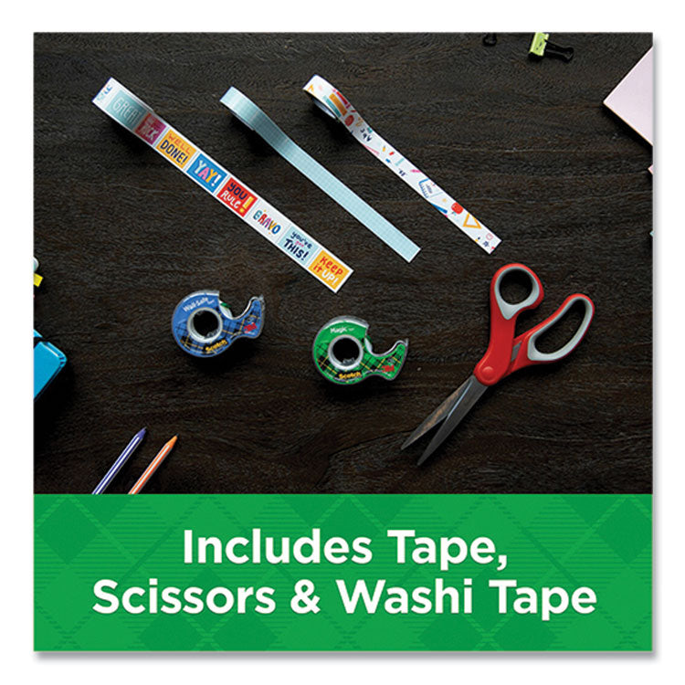 Back To School Pack, Assorted Tapes Plus Scissors/Kit