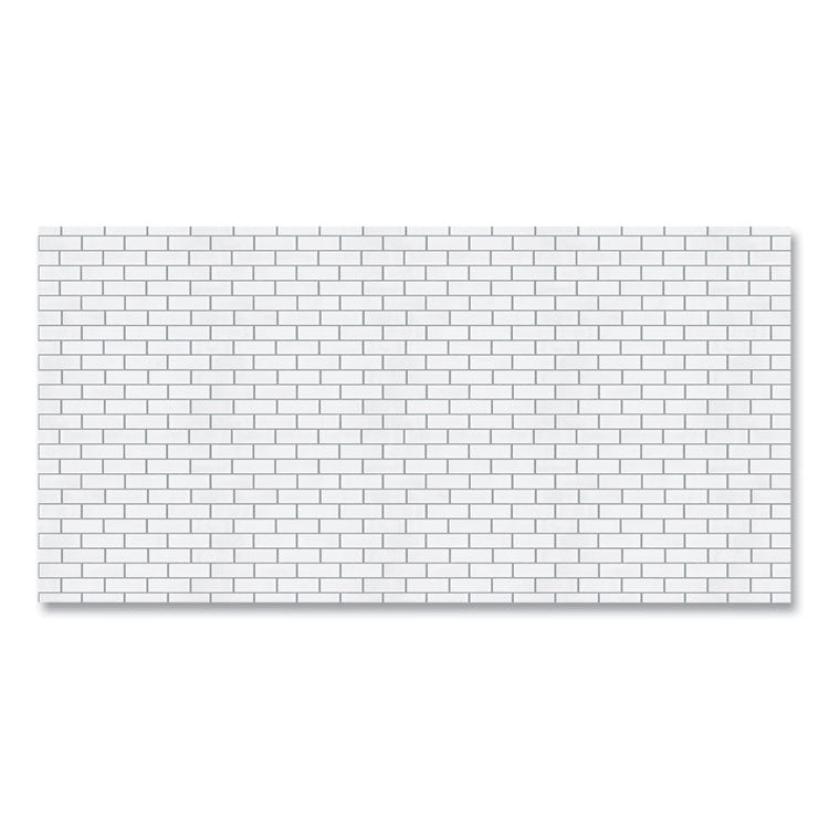 Fadeless Paper Roll, 50 lb Bond Weight, 48 x 50 ft, White Subway Tile