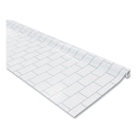 Fadeless Paper Roll, 50 lb Bond Weight, 48 x 50 ft, White Subway Tile