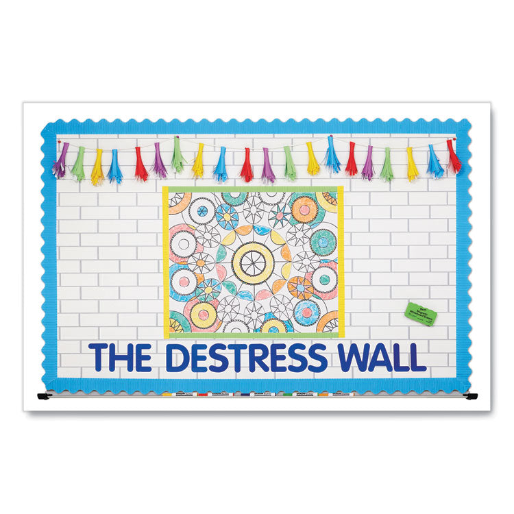 Fadeless Paper Roll, 50 lb Bond Weight, 48 x 50 ft, White Subway Tile