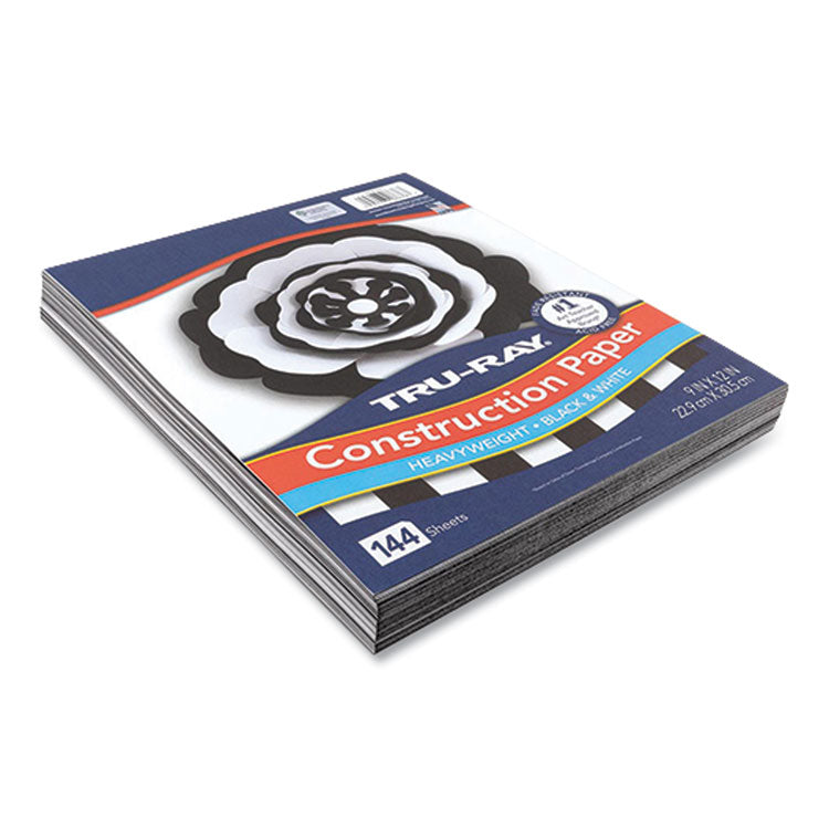 Tru-Ray Construction Paper, 76 lb Text Weight, 9 x 12, Assorted Colors, 144/Pack