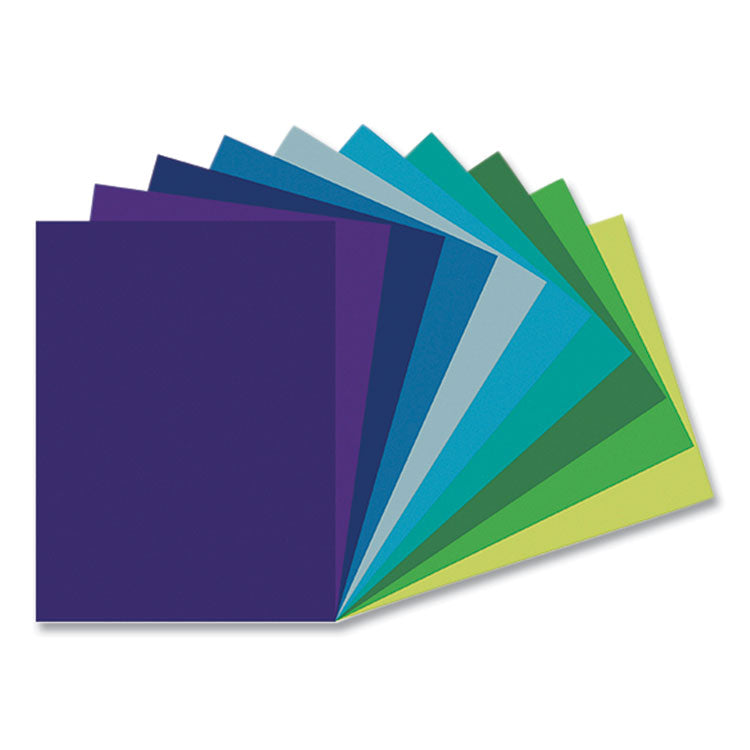 Tru-Ray Construction Paper, 76 lb Text Weight, 9 x 12, Cool Assorted Colors, 150/Pack