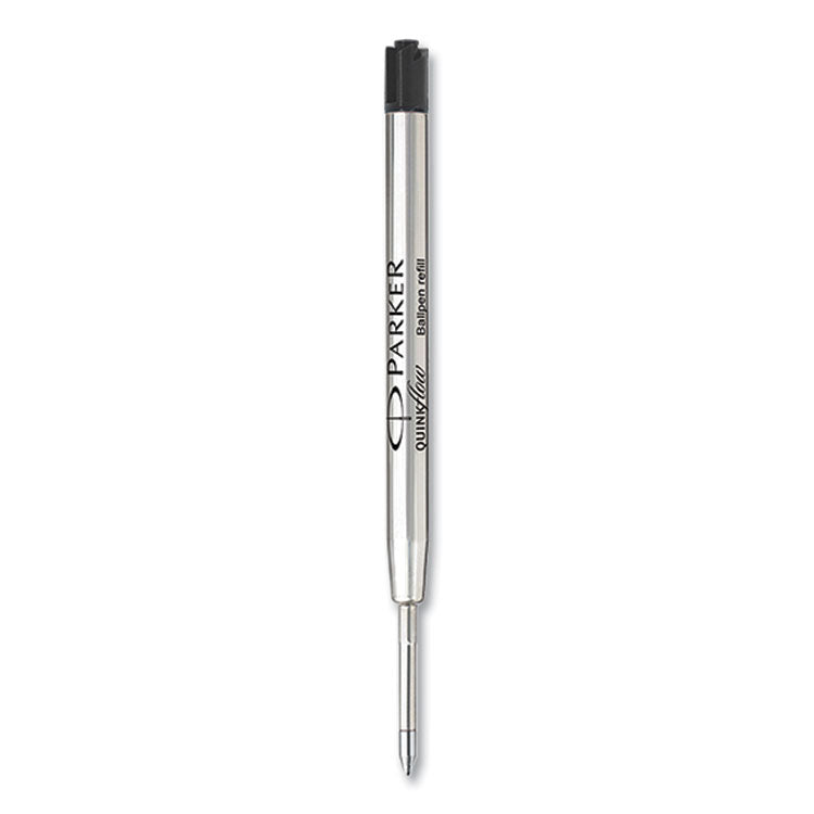 Quinkflow Refill for Parker Ballpoint Pen, Medium Tip, Black Ink, 3/Pack