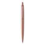 Jotter XL Ballpoint Pen, Retractable, Medium Point, Blue Ink, Rose Gold Barrel