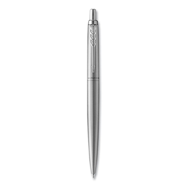 Jotter XL Ballpoint Pen, Retractable, Medium Point, Blue Ink, Stainless Steel Barrel