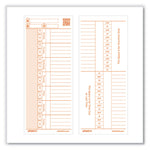 Time Card for PK1100 Time Clock, Two Sides, 3.38 x 8.25, 100/Pack