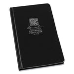 All-Weather Wire-O Notebook, 1-Subject, Universal: Narrow Rule and Quadrille Rule, Black Cover, (80) 7.25 x 4.38 Sheets