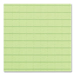 All-Weather Wire-O Notepad, Universal: Narrow Rule and Quadrille Rule, Dark Green Cover, 50 White 3 x 5 Sheets