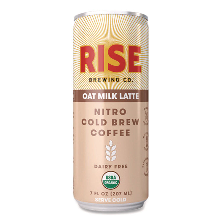 Nitro Cold Brew Latte, Oat Milk, 7 oz Can, 12/Carton