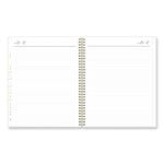 Life Note-It Leah Weekly/Monthly Notes Planner, Floral Artwork, 11 x 8.5, Gray/Pink/White Cover, 12-Month (Jan to Dec): 2025