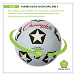 Rubber Sports Ball, Soccer, No. 3 Size, White/Black