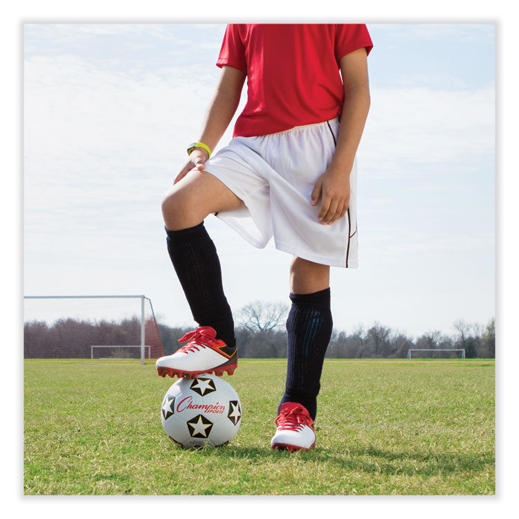 Rubber Sports Ball, Soccer, No. 3 Size, White/Black