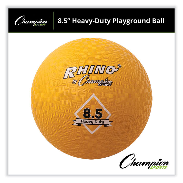Heavy Duty Playground Ball, 8.5" Diameter, Yellow