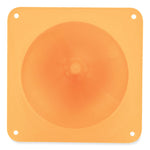 High-Visibility Plastic Cones, 18" Tall, Florescent Orange, 8" x 8" Base