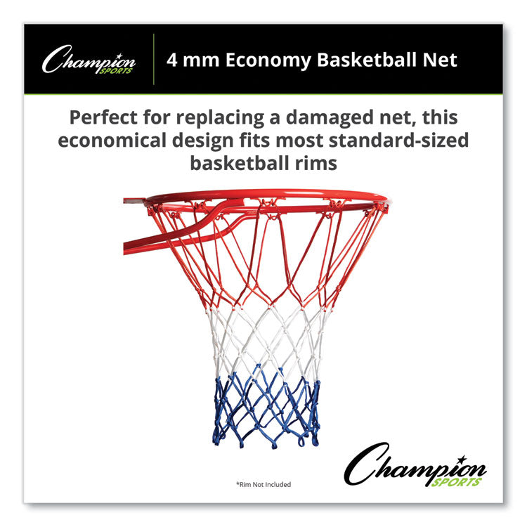 4 mm Economy Basketball Net, 21 x 6