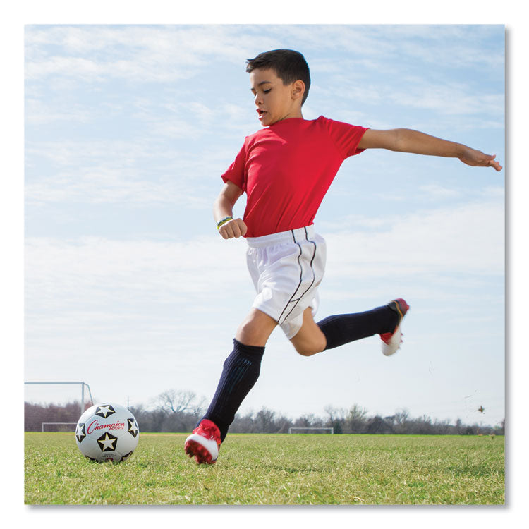 Rubber Sports Ball, Soccer, No. 3 Size, White/Black