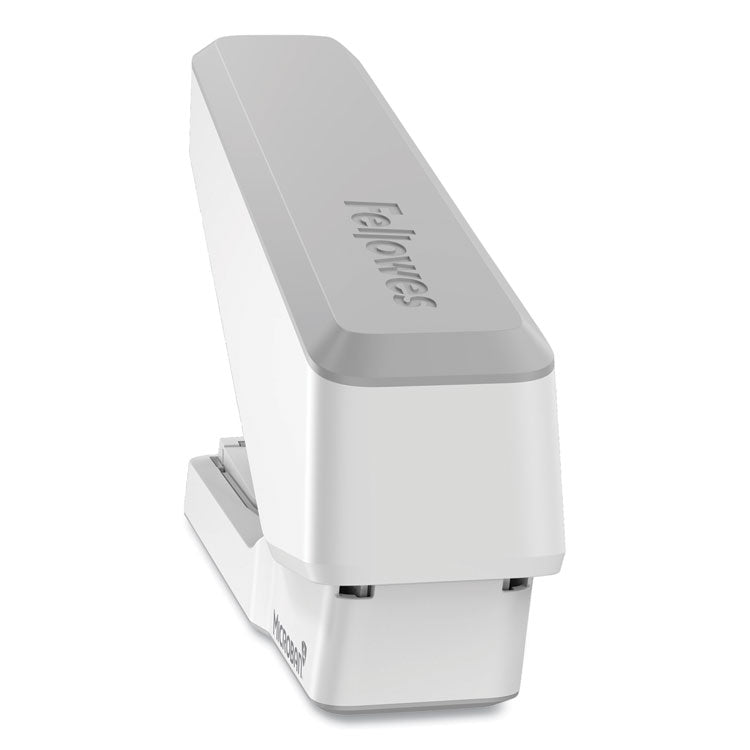 LX870 EasyPress Stapler with Antimicrobial Protection, 40-Sheet Capacity, Gray/White